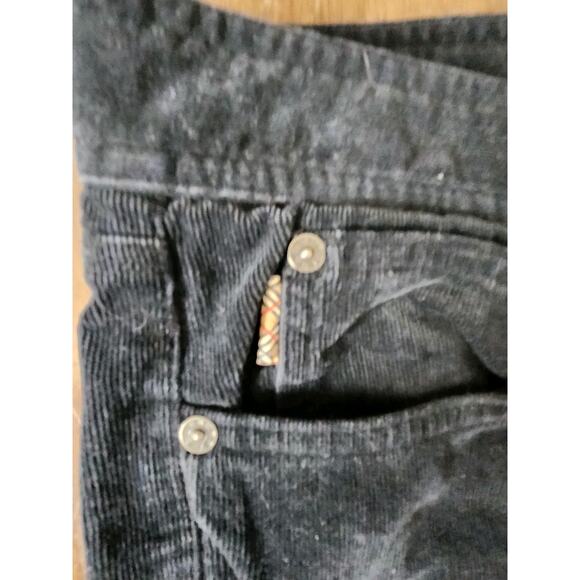 Burberry London Black Corduroy Mid Rise Bootcut Pants Women’s Size 14 Italy - Picture 3 of 9